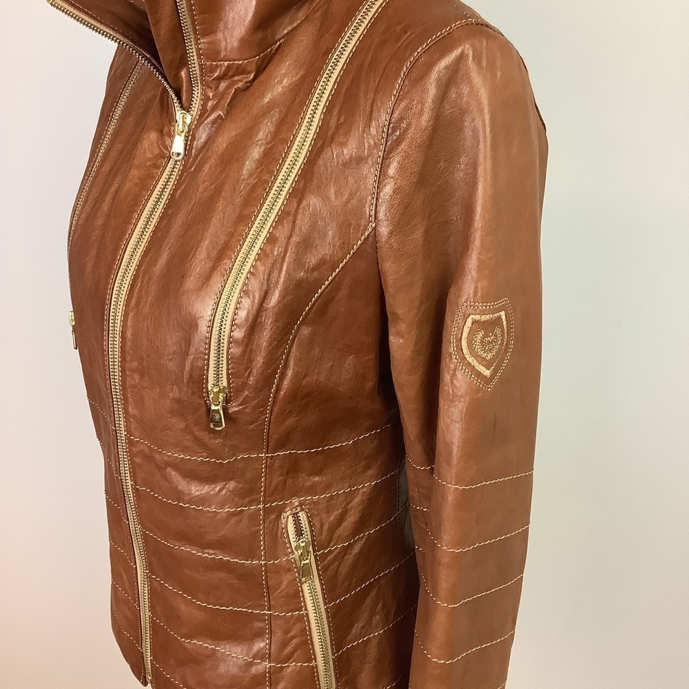 MOTO LAMB LEATHER JACKET from PANTERREZ - Picture 5 of 14
